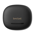 beclad. True Wireless Earbuds mit Geräuschunterdrückung, Schwarz, BE-SE001BG-GR