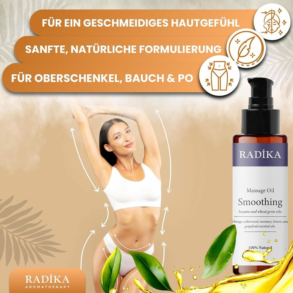Massageöl, Beruhigendes Massage-Öl, 100% Rein, BIO, natürlich, 100 ml