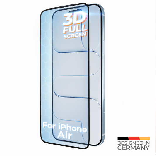 prio 10x 3D Panzerglas Displayschutzfolie für iPhone iPhone 17 Air (6,5 Zoll) schwarz