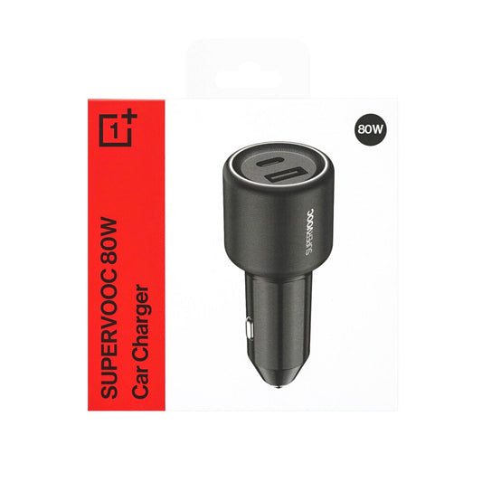 OnePlus 80 W Supervooc Dual Car Charger (Type-C and USB-A) black 5411100003