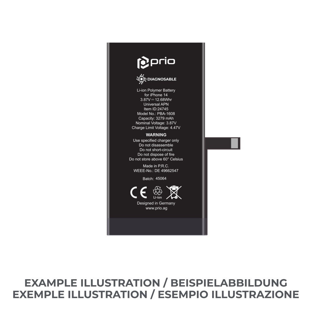 prio Diagnosefähiger Akku für iPhone 14