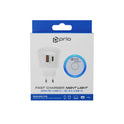 prio Fast Charge Wall Charger 20W PD (USB C) + QC 3.0 (USB A) Night Light Blue