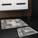 Miqna 2-tlg. rutschfestes Badteppich Set , waschbar (60x100 & 50x60 cm)