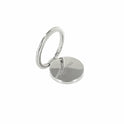 prio metal cell phone ring shiny silver