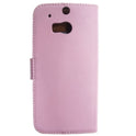 Leather Case for HTC M8 Pink 4250710552788