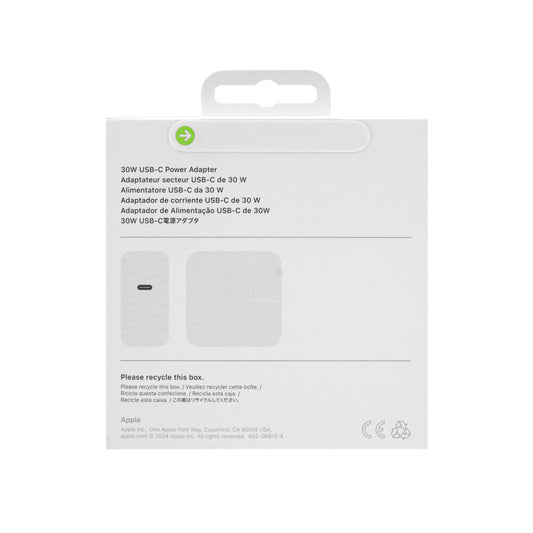 Original Apple 30W Schnellladegerät für USB-C Power Adapter MW2G3ZM/A