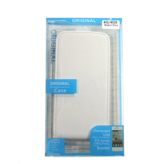 Slim Leather Flip Case iPhone 4/4s white