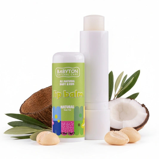 Babyton Lippenbalsam für Babys und Kinder, natürlich geschmacksneutral, 5 g