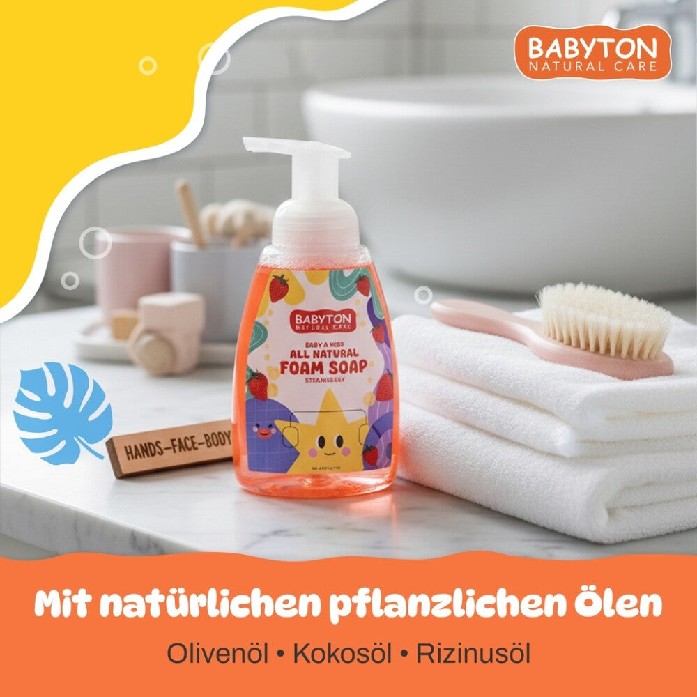 Babyton Baby & Kids Naturschaumseife Erdbeere 350 ml