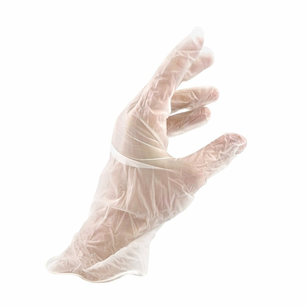 Bingold 45 Plus Vinyl Gloves, 100 pieces, size L, clear