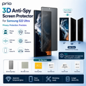 prio 3D Anti-Spy Displayschutzglas für Samsung S22 Ultra schwarz