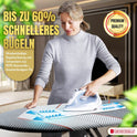 Bügelbrett, Bügeleisen Ablage, Bügelbrettbezug 40x140cm, Höhe 68-90cm, Grau