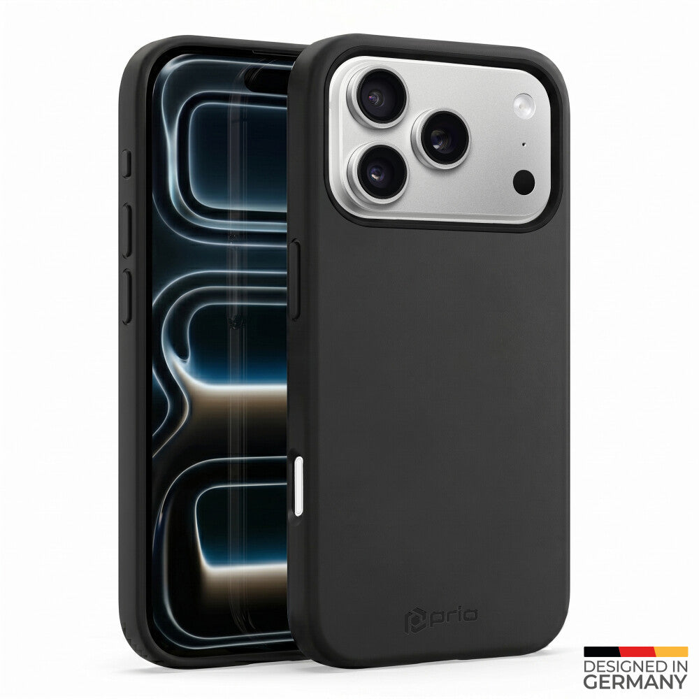 prio Liquid Silicone Case MAG für iPhone 17 Pro Max (6,9 Zoll) schwarz