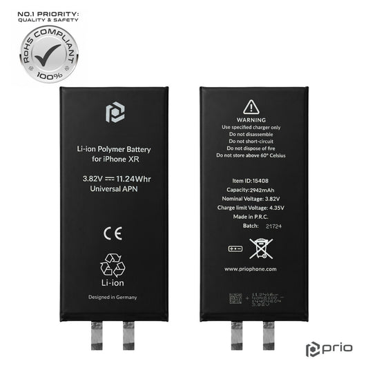 prio Akku für iPhone XR / 10 (ohne Flexkabel)
