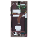 Samsung Display + Rahmen (montiert) S908 Galaxy S22 Ultra burgunderrot