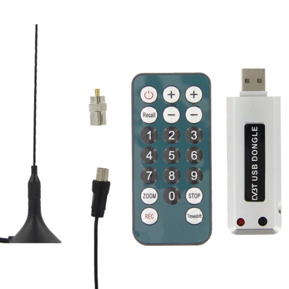 USB DVB-T receiver including 28 dB DVB-T antenna