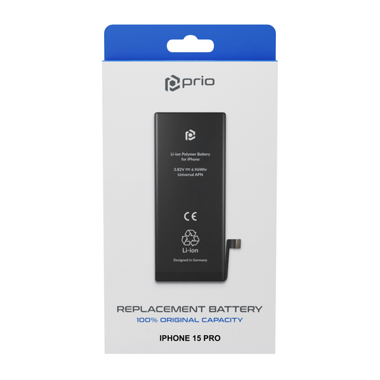 prio battery cell for iPhone 15 Pro (without flex cable)