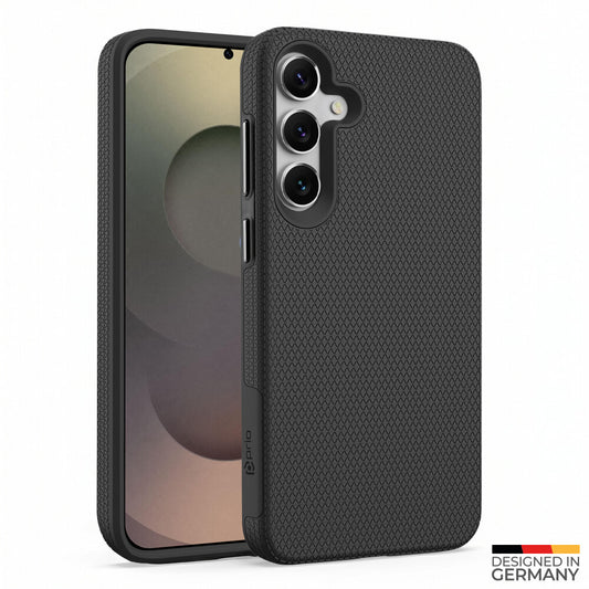 Prio Hardcover Handyhülle für Samsung S25 Ultra Schwarz Schutz Tasche