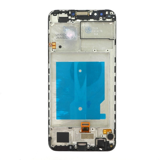 OEM Displayeinheit + Rahmen für Huawei Y7 2018 blau, ohne Logo