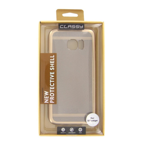 Silicone Case Classy Samsung S7 Edge gold