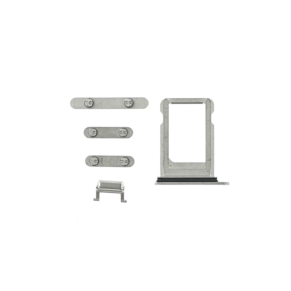 Button Set for iPhone XS silver