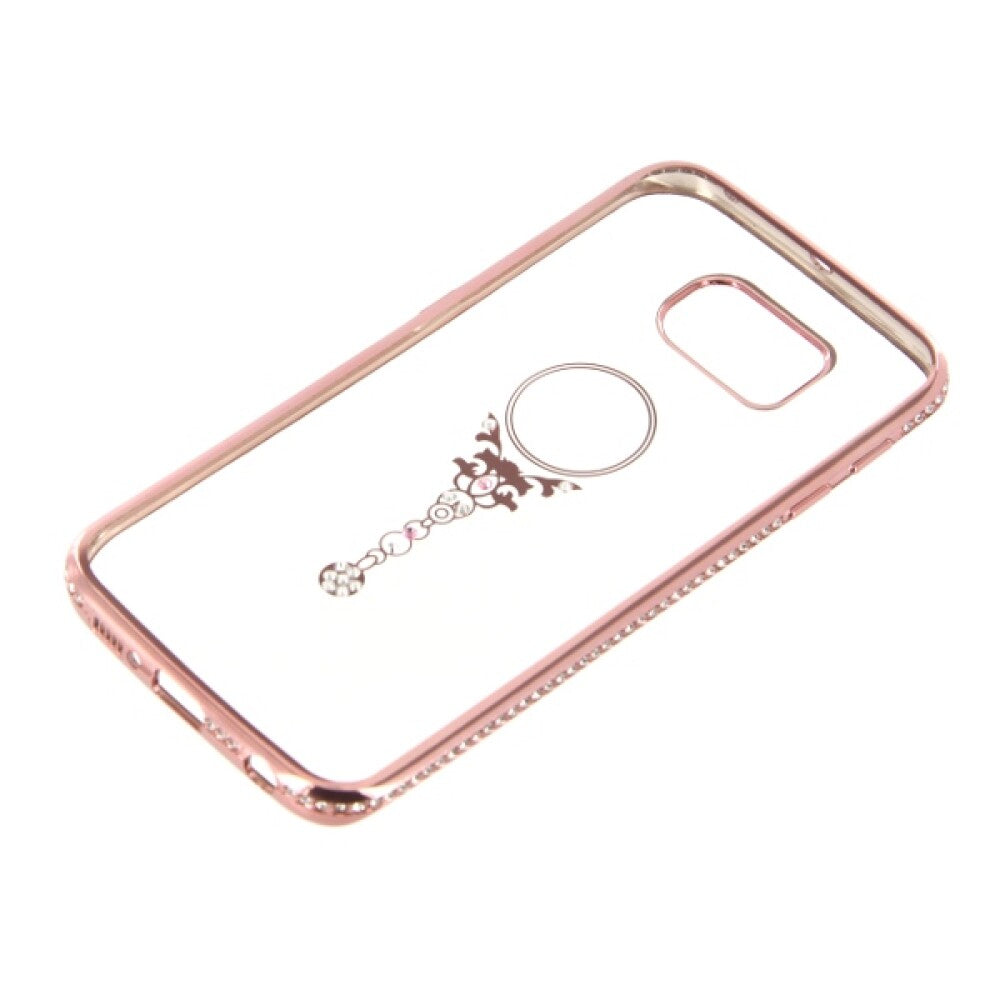 TPU Case Bling Beauty für Samsung S6 Edge - rose gold