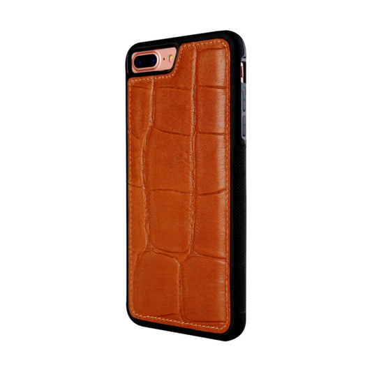 Genuine Leather Protective Case for Samsung Galaxy S8 Plus port orange