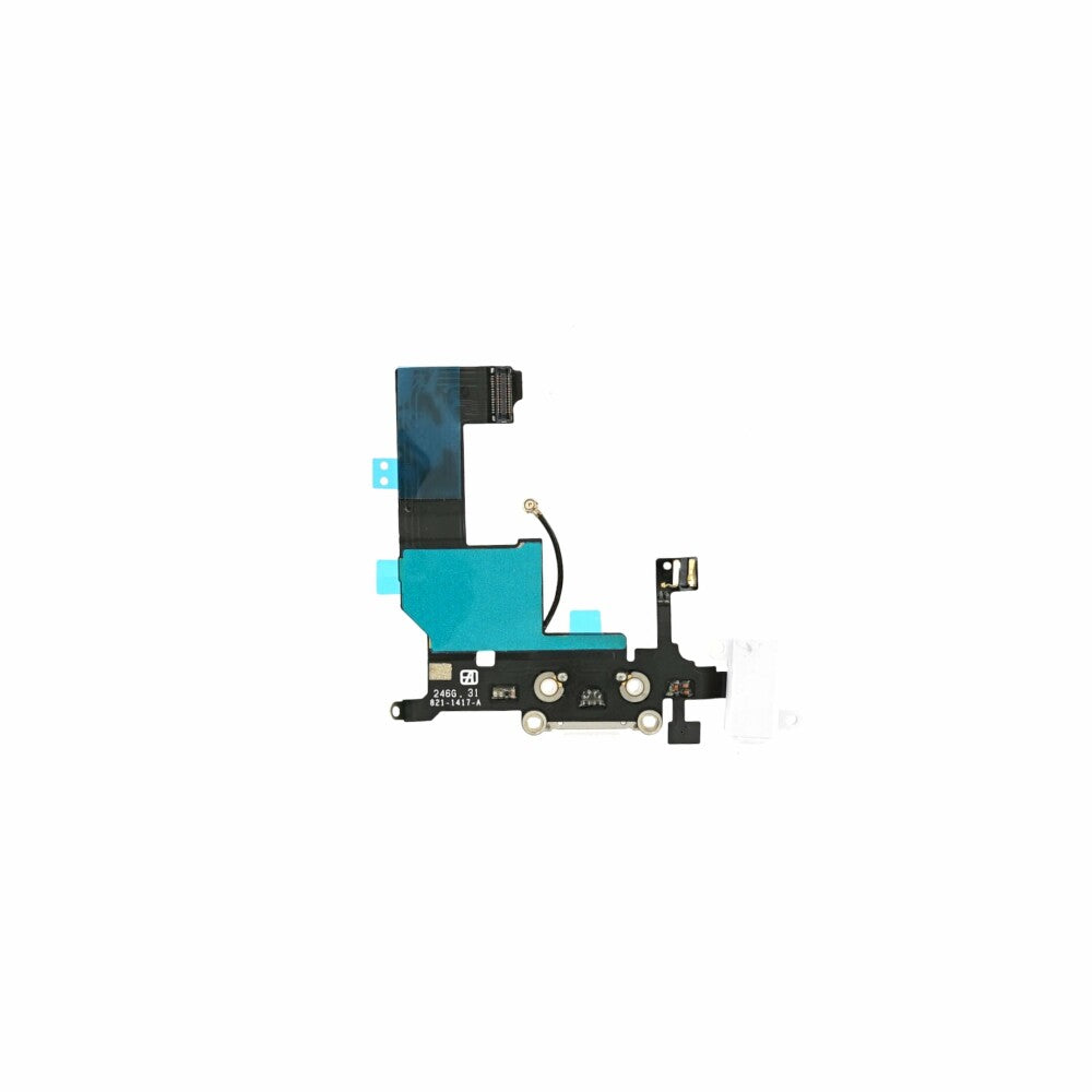 MPS charging socket flex cable for iPhone 5 white