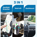 UFUZON 3in1 Kabelloser Telefonhalter mit Autoladegerät
