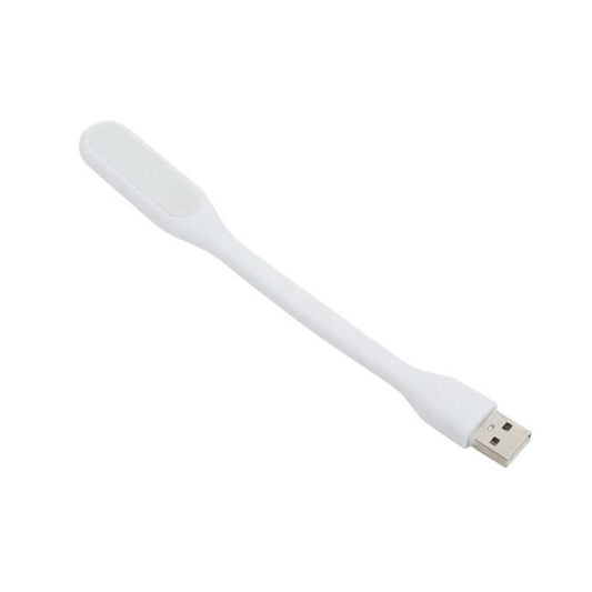 Flexible and practical: USB LED lamp in white for laptop and reading pleasure