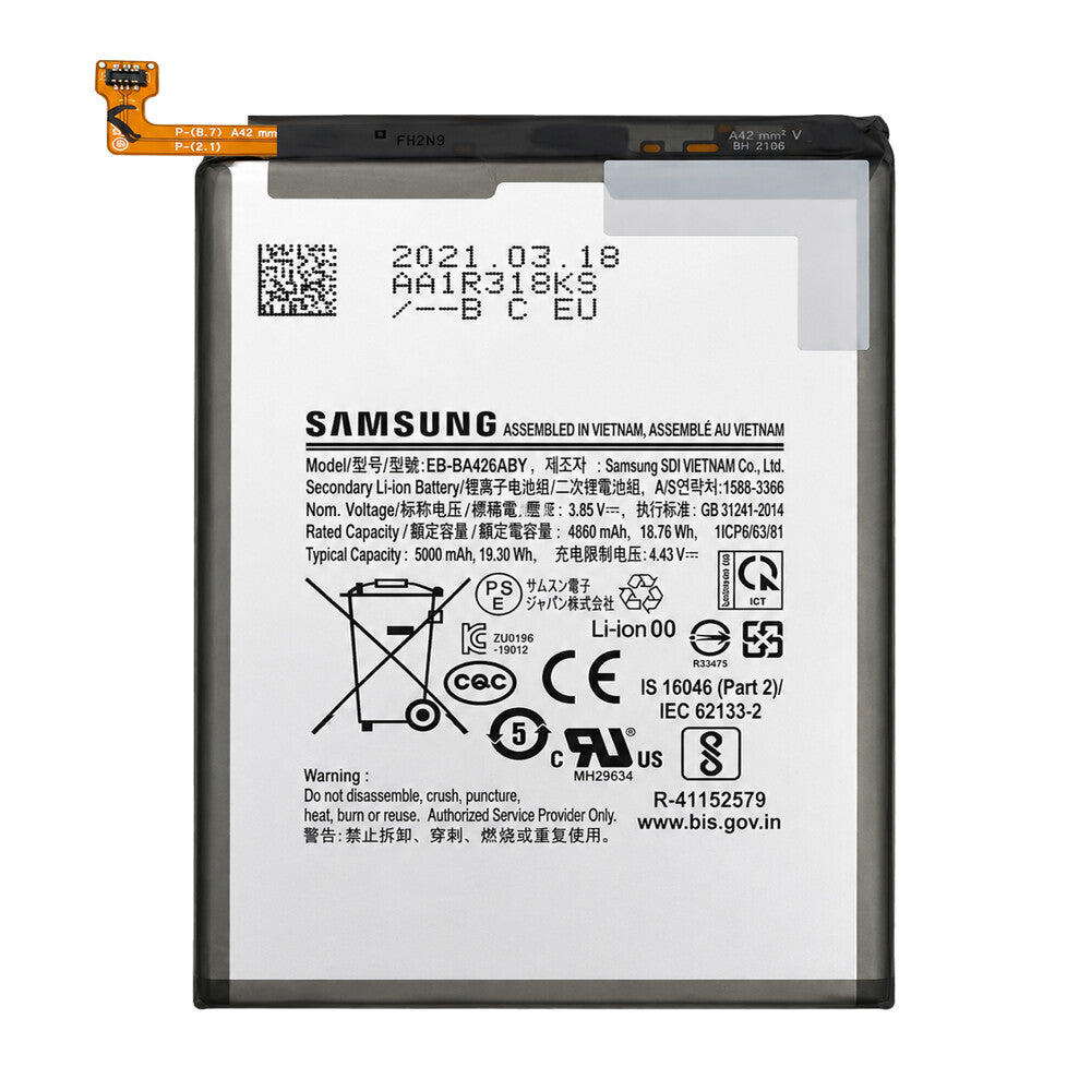 Samsung Akku EB-BA426ABY SM-A426/A326/A726/A725 Galaxy A42 5G/A32 5G/A72 5G/4G GH82-24377A (ohne Verpackung)