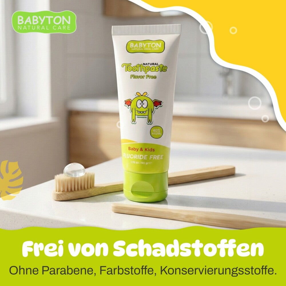 Babyton Baby- und Kinderzahnpasta, natürlich, 50 g