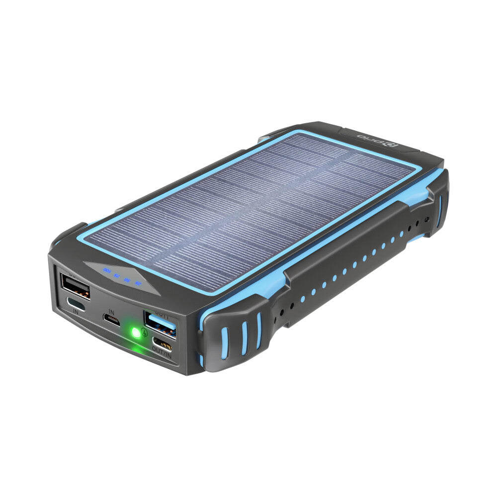 prio Solar Fast Charge Power Bank 20,000mAh (22.5W SCP/ 20W PD / 18W QC3.0) black