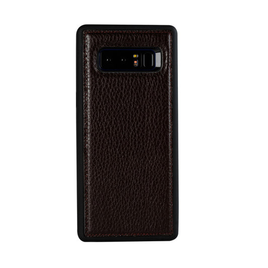 Genuine leather protective case for Samsung Note 8 bred claret red