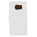 Slim Leather Book Case for Galaxy S7 Edge - white