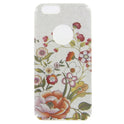 iPhone 6 silicone case with glitter flower pattern