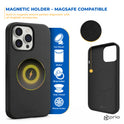 prio Silikonschutzhülle MAG für iPhone 12 Pro Max schwarz
