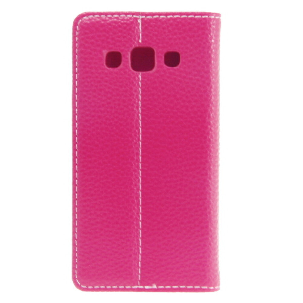 Book Case Fashion for Galaxy A3 - Pink