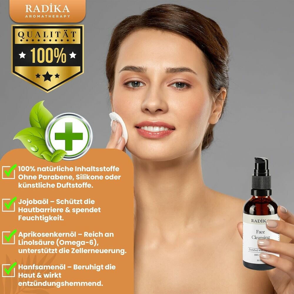 Radika BIO Gesichtsreinigungsöl & Make-up-Entferner vegan 50ml | Cleansing Oil