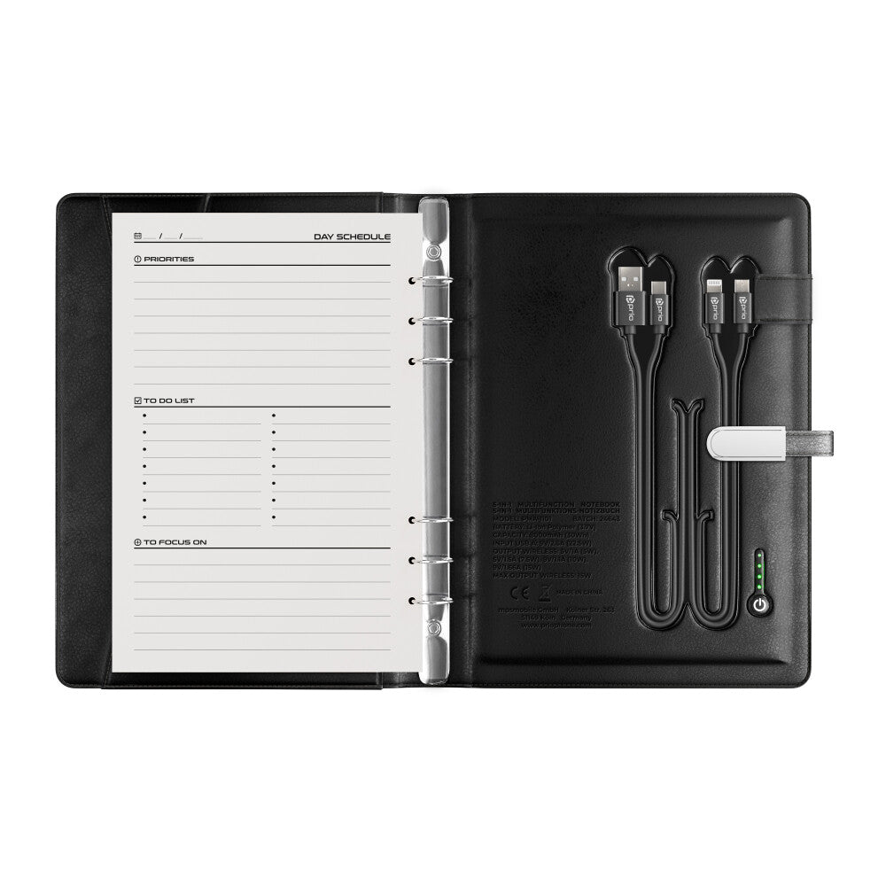 Prio 5in1 multifunctional notebook black