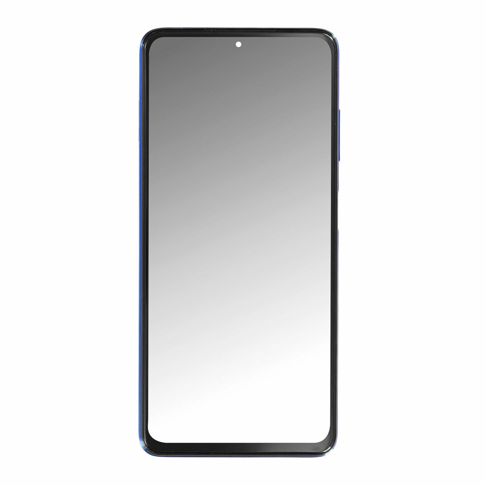 OEM Displayeinheit + Rahmen für Xiaomi Poco X3 blau