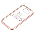 TPU Case Bling owl für Samsung Galaxy S6 rosegold