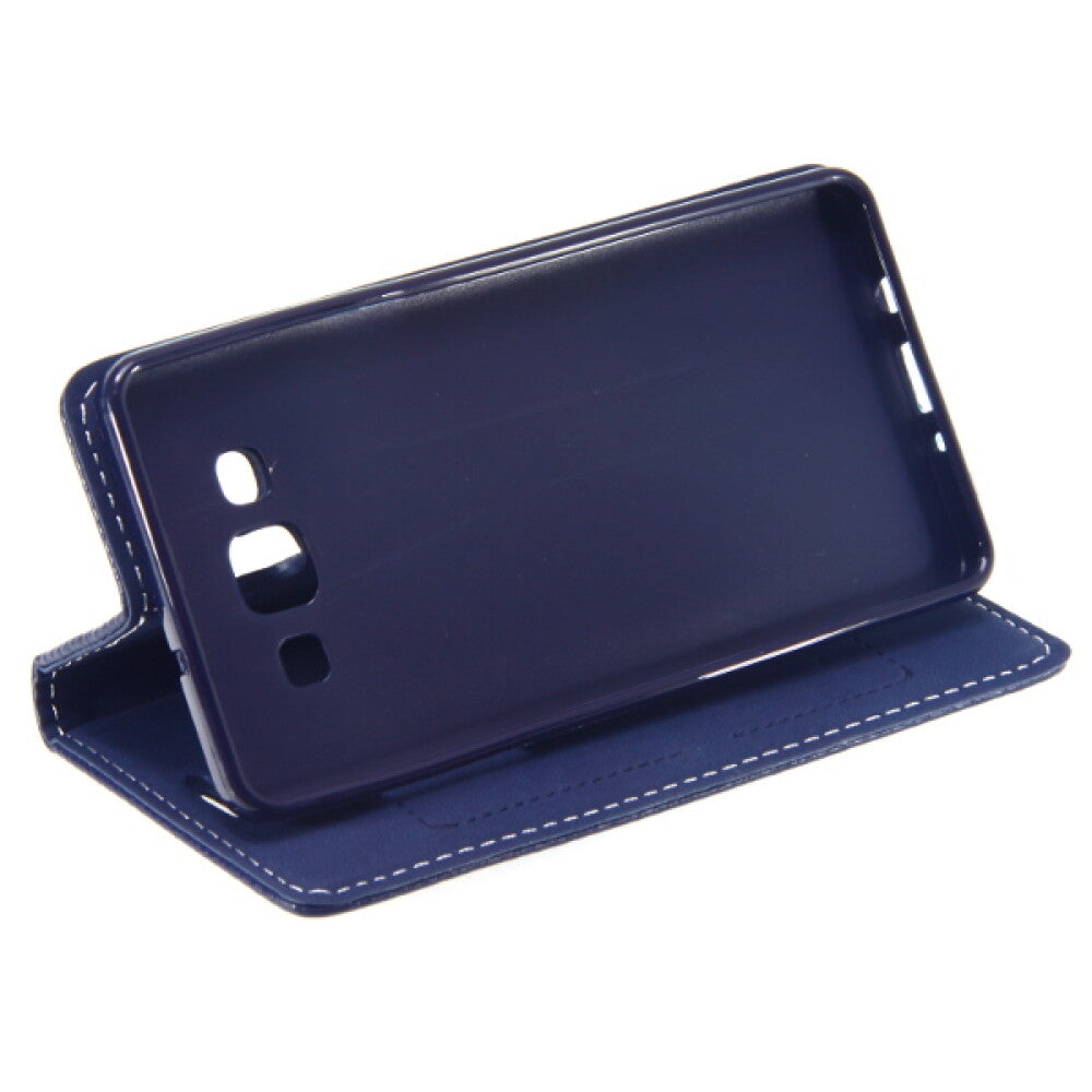 Book Case Handyhülle für Galaxy A5 Blau Schutz Tasche