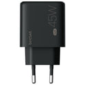 beclad. 45W 2-Port-Reiseadapter (C+A max. 20W) SCHWARZ BE-PT745BG-GR