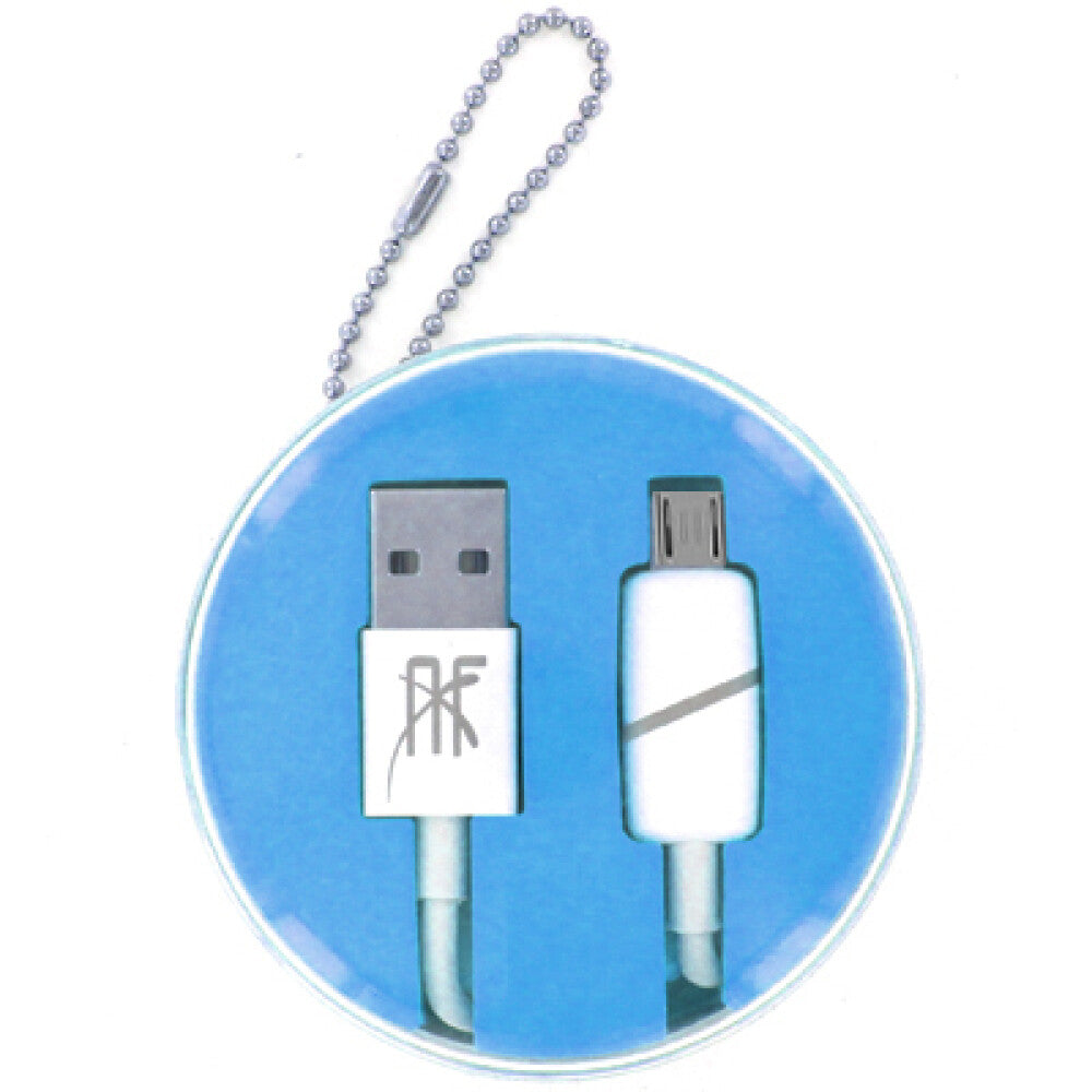 SATY Micro USB data cable / charging cable blue