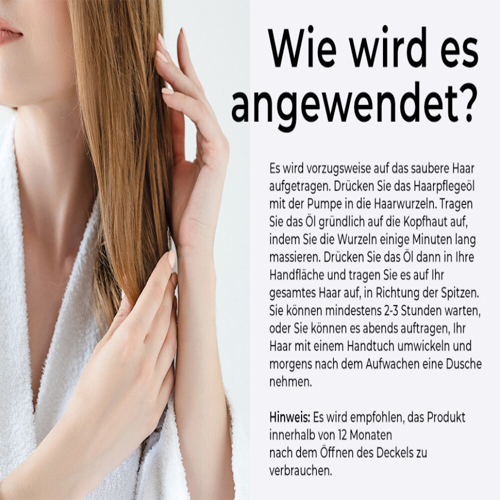 Haarpflegeserum, Vitamin AEF, 100% Rein, BIO, natürlich, 100 ml Hauptbild