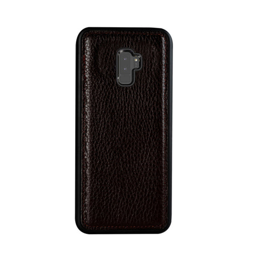 Genuine leather protective case for Samsung Galaxy S9 bred claret red