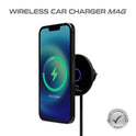 prio 15W Wireless Car Charger MAG (USB C) black