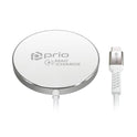 prio 15W Wireless Charger MAG (USB C) silver