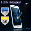 Panzerfolie 3D für iPhone 6, 6s Plus Blickschutz weiß